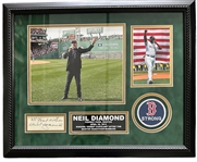 Neil Diamond Signed Page in Framed Display (Third Party Guaranteed)