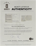 Above the Law: Group Signed Pages in Encapsulated Display (3 Sigs)(Beckett/BAS Encap & LOA)