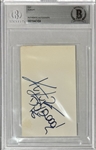 Kurupt Signed & Inscribed 4 3/8 x 2 3/4 Page (Beckett/BAS Encapsulated)