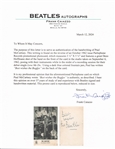 The Beatles: Paul McCartney Inscribed 3.5 x 5.75 Vintage Parlophone Records Promo Card (Caiazzo LOA)