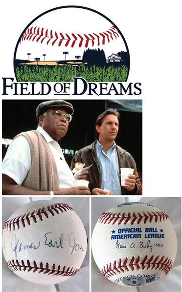 James Earl Jones "Field of Dreams" Signed Official A.L. Baseball (Beckett/BAS)  