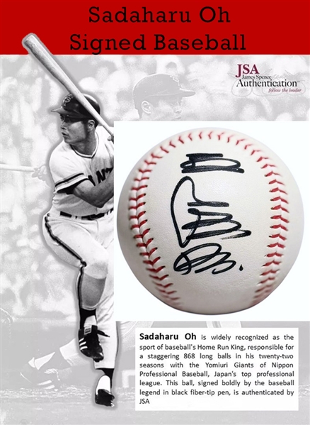 Sadaharu Oh Signed Baseball (JSA)