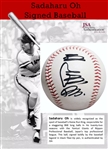 Sadaharu Oh Signed Baseball (JSA)
