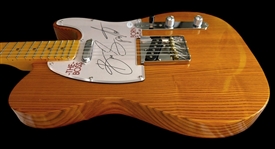 Bruce Springsteen Gorgeous Signed Woodgrain Custom Telecaster Guitar! (JSA)