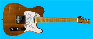 Bruce Springsteen Gorgeous Signed Woodgrain Custom Telecaster Guitar! (JSA)