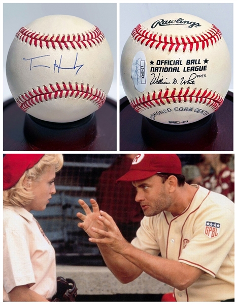 Tom Hanks Signed Official N.L. Baseball (JSA)