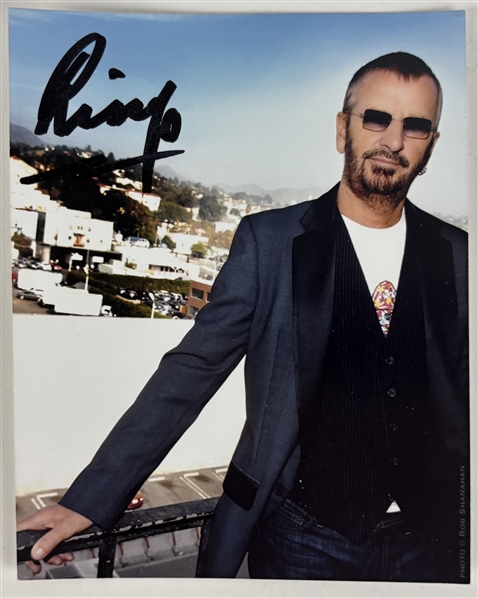 The Beatles: Ringo Starr Signed 4" x 5" Photo (Beckett/BAS LOA)