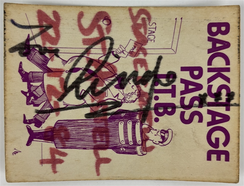 The Beatles: Ringo Starr Signed 3.25" x 4.25" Backstage Pass (Beckett/BAS LOA)