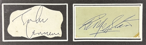 The Beatles Group Signed Cuts in Framed Display (Beckett/BAS LOA)