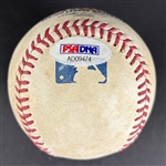 Dodgers Greats: Vin Scully & Clayton Kershaw Game Used & Dual Signed OML Baseball :: 9-2-14 vs Nationals :: Ball Pitched by Kershaw (PSA/DNA & MLB Authentication)