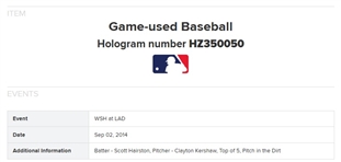 Dodgers Greats: Vin Scully & Clayton Kershaw Game Used & Dual Signed OML Baseball :: 9-2-14 vs Nationals :: Ball Pitched by Kershaw (PSA/DNA & MLB Authentication)