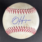 Bryce Harper Game Used & Signed OML Baseball :: Used 7-20-2024 PHI vs PIT :: Harper Home Run Game (MLB Holo & PSA/DNA)