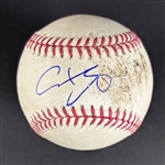 Shohei Ohtani Signed & Game Used OML Baseball from 5-05-2024 Game vs. Braves :: 2 HR Game! (MLB Holo)(PSA/DNA LOA)
