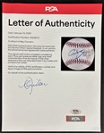 Shohei Ohtani Signed & Game Used OML Baseball from 5-05-2024 Game vs. Braves :: 2 HR Game! (MLB Holo)(PSA/DNA LOA)