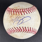 Mookie Betts Signed & Game Used OML Baseball from 5-3-2024 Game vs. Braves (PSA & MLB Holo)