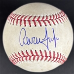 Aaron Judge Signed & Game Used 5/3/2018 OML Baseball vs. Astros :: Ball Hit for Ground Out by Judge! (PSA/DNA & MLB)