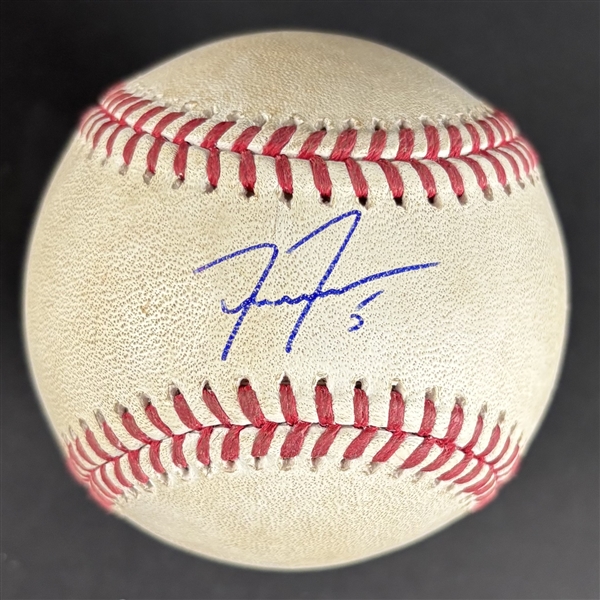 Freddie Freeman Signed & Game Used OML Baseball :: Used 7-2-2024 LAD vs. ARI :: Ball Pitched to Freeman & Hit for Single! (World Series Season)(PSA/DNA & MLB Hologram)
