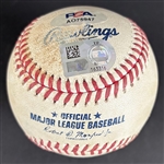Freddie Freeman Signed & Game Used OML Baseball :: Used 7-2-2024 LAD vs. ARI :: Ball Pitched to Freeman & Hit for Single! (World Series Season)(PSA/DNA & MLB Hologram)