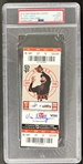 Vin Scullys Last Call: Vin Scully Signed Final Dodgers Broadcast 2016 Ticket w/ Gem Mint 10 Auto! (PSA/DNA Encapsulated)