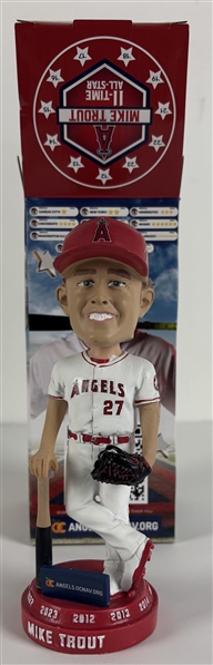 Mike Trout Signed LA Angels 11-Time All Star Bobblehead w/ Box (PSA/DNA)