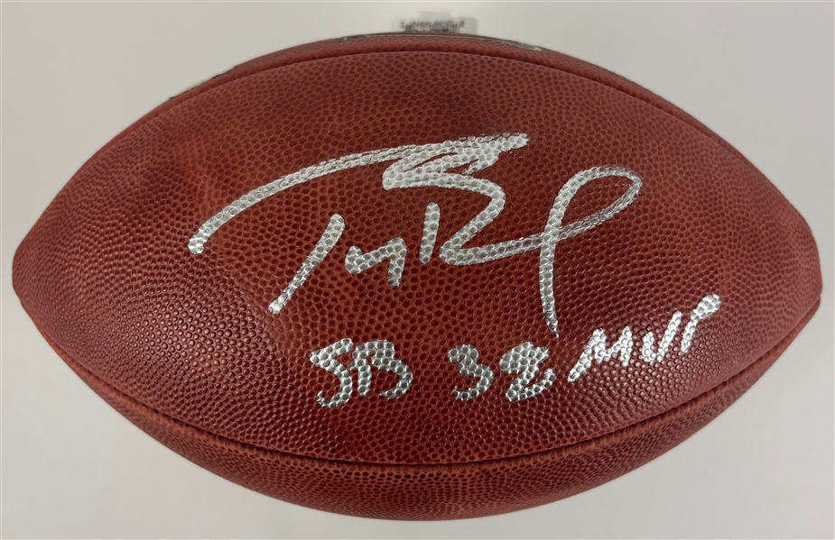 Tom Brady Signed Wilson Super Bowl XXXVIII Football – "SB 38 MVP" Inscription (Tristar)