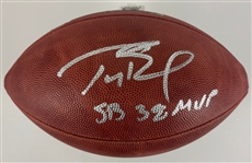 Tom Brady Signed Wilson Super Bowl XXXVIII Football – "SB 38 MVP" Inscription (Tristar)