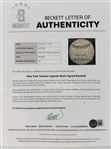 MLB All-Star Game Baseball Signed by 20 Yankees Legends – Jeter, Rivera, Larsen & More! (Beckett/BAS)