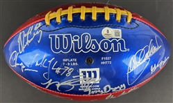 2005 Peyton Manning PeyBack Bowl Multi-Signed Football (38/Sigs) (Beckett/BAS) 
