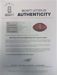 2005 Peyton Manning PeyBack Bowl Multi-Signed Football (38/Sigs) (Beckett/BAS) 