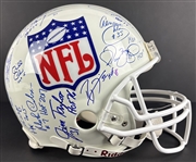 Pro Football Hall of Fame Helmet Signed by 27 Legends including Tomlinson, Bettis, Lewis, Urlacher, Smith & Many More! (Beckett/BAS)
