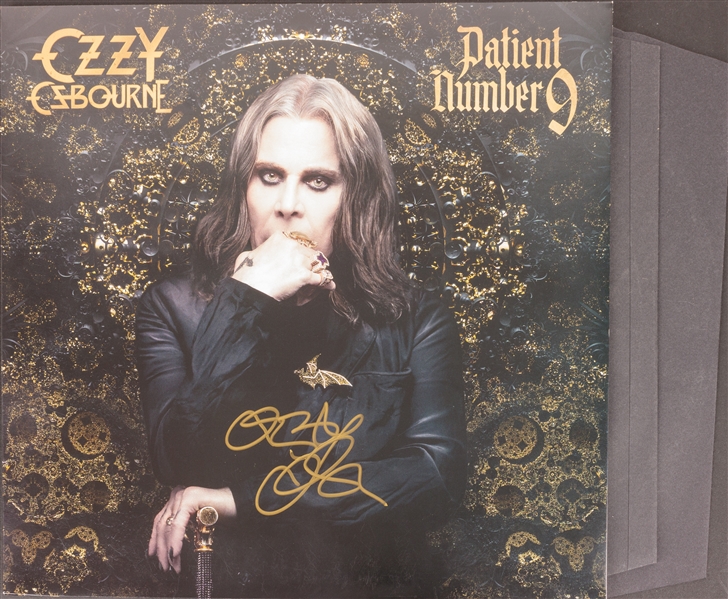 Ozzy Osbourne Signed "Patient Number 9" Album Cover (Beckett/BAS LOA)