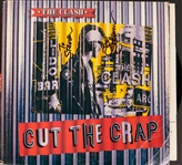 The Clash: Joe Strummer Signed Cut The Crap Album Cover (Beckett/BAS)