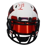 Tom Brady Signed Patriots Lunar Eclipse Custom Drip Mini Helmet (Fanatics)