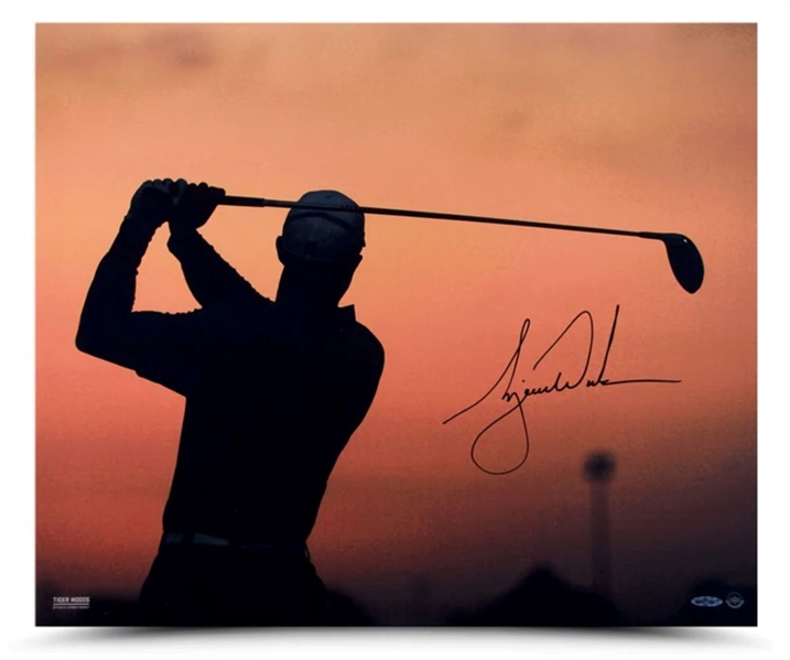 Tiger Woods Signed 20" x 24" "Sunrise" Photograph (UDA)