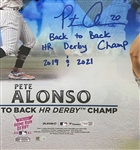 Pete Alonso Signed 16 x 20 Mets B2B HR Champ Photo in Framed Display (Fanatics)
