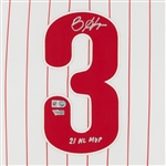 Bryce Harper Signed & Inscribed Phillies Authentic Jersey (Fanatics)