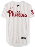 Bryce Harper Signed & Inscribed Phillies Authentic Jersey (Fanatics)