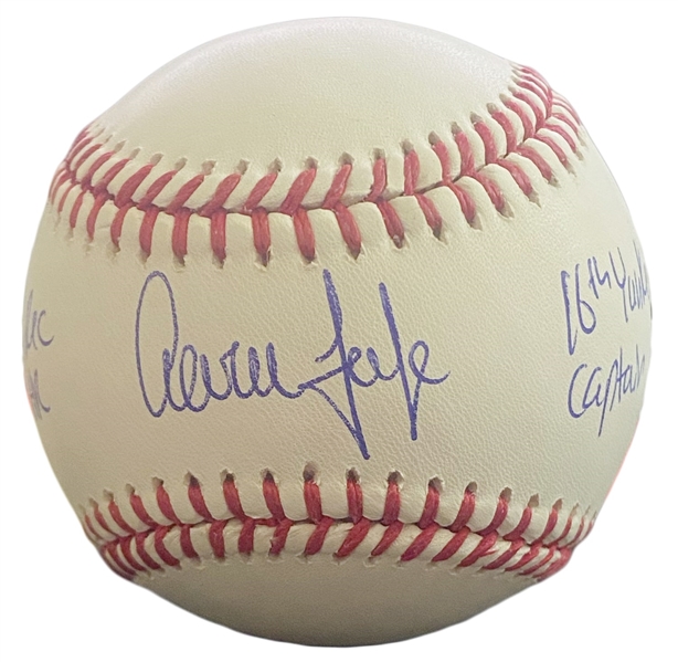Aaron Judge Signed & Inscribed Limited Edition Baseball (Fanatics)