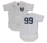 Aaron Judge Signed & 2022 AL MVP Inscribed Yankees Authentic Home Jersey (Fanatics)