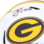 Jordan Love Signed Packers Lunar Eclipse Full Size Speed Helmet (Fanatics)
