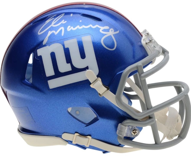 Eli Manning Signed New York Giants Mini Speed Helmet (Fanatics)