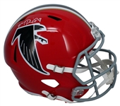 Michael Penix Jr. Signed Full Size Falcons Throwback Speed Helmet (Beckett/BAS)