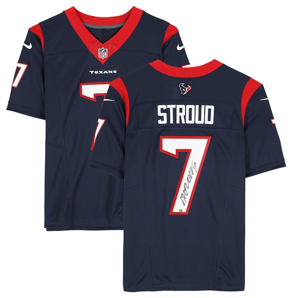 C.J. Stroud Signed Houston Texans Nike Limited Blue Jersey (Fanatics)