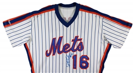 Dwight Gooden 1990 New York Mets Game Used & Signed Pinstripe Home Jersey (Beckett/BAS)(Sport Investors LOA)