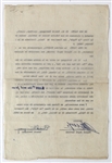 Ernest Hemingway Significant Signed Contract to Translate The Old Man and The Sea Into Spanish! (Beckett/BAS LOA)