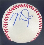 Michael Jordan & Mike Trout Rare Dual-Signed Wilson Baseball w/ Like Mike! Inscription (UDA & MLB)