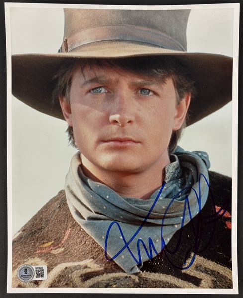 Michael J. Fox Signed 8" x 10" Back to the Future III Photo (Beckett/BAS)