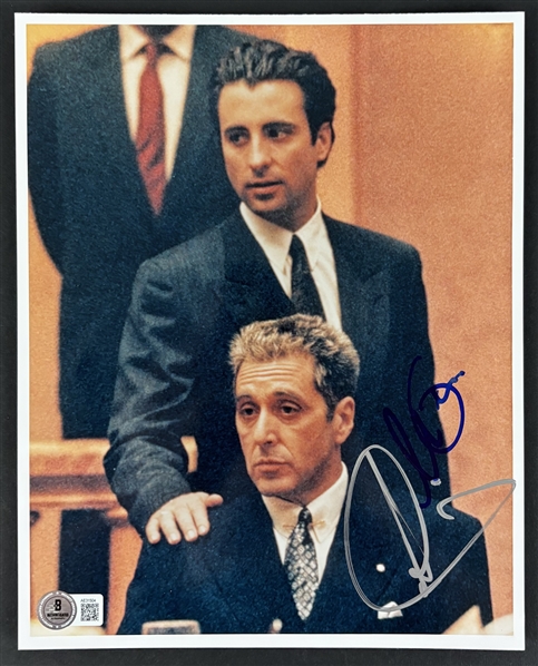 Al Pacino & Andy Garcia Signed 8" x 10" Godfather Part III Photo (Beckett/BAS LOA)