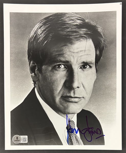 Harrison Ford Signed 8" x 10" Black and White Photo (Beckett/BAS LOA)