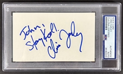 Chris Farley Signed 3" x 5" Card (PSA/DNA Encapsulated)